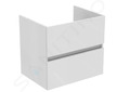 Ideal Standard Eurovit - Umyvadlová skříňka, 55x60x44 cm, 2 zásuvky, lesklá bílá R0259WG