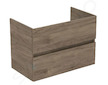 Ideal Standard Eurovit - Umyvadlová skříňka, 55x80x44 cm, 2 zásuvky, ořech R0263Y9