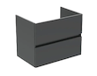 Ideal Standard Eurovit+ - Umyvadlová skříňka, 70x55x44 cm, 2 zásuvky, tmavě šedá R0261TI