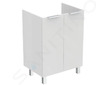 Ideal Standard Eurovit - Umyvadlová skříňka, 84x60x44 cm, 2 dvířka, panty L/P, lesklá bílá R0258WG