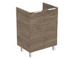 Ideal Standard Eurovit - Umyvadlová skříňka, 84x60x44 cm, 2 dvířka, panty L/P, ořech R0258Y9