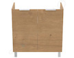 Ideal Standard Eurovit - Umyvadlová skříňka, 84x80x44 cm, 2 dvířka, panty L/P, dub R0262Y8