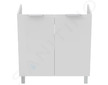 Ideal Standard Eurovit - Umyvadlová skříňka, 84x80x44 cm, 2 dvířka, panty L/P, lesklá bílá R0262WG