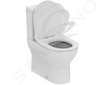 Ideal Standard Eurovit - WC kombi se sedátkem SoftClose, vario odpad, RimLS+, bílá E336301
