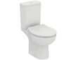 Ideal Standard Eurovit - WC kombi se sedátkem SoftClose, vario odpad, spodní napouštění, RimLS+, bílá W007301