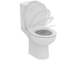 Ideal Standard Eurovit - WC kombi se sedátkem SoftClose, vario odpad, spodní napouštění, RimLS+, bílá W007301