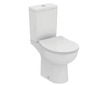 Ideal Standard Eurovit+ - WC kombi se sedátkem SoftClose, vario odpad, spodní napouštění, RimLS+, bílá W007501