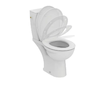 Ideal Standard Eurovit - WC kombi se sedátkem SoftClose, zadní odpad, bílá W328501