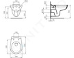 Ideal Standard Eurovit - Závěsné WC, Rimless, bílá K284401