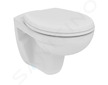 Ideal Standard Eurovit - Závěsné WC, Rimless, bílá K881001