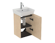 Ideal Standard Finesse - Skříňka pod umývátko, 35x31x55 cm, 1 dvířka, panty vpravo, bílý dub E3403US