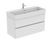 Ideal Standard Finesse - Umyvadlová skříňka, 100x44x55 cm, 2 zásuvky, matná bílá E3388Y1