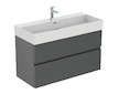Ideal Standard Finesse - Umyvadlová skříňka, 100x44x55 cm, 2 zásuvky, matný antracit E3388Y2