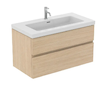 Ideal Standard Finesse - Umyvadlová skříňka, 100x51x55 cm, 2 zásuvky, Bílý dub E3397US