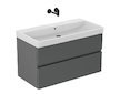 Ideal Standard Finesse - Umyvadlová skříňka, 100x51x55 cm, 2 zásuvky, matný antracit E3397Y2