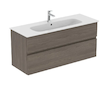 Ideal Standard Finesse - Umyvadlová skříňka, 120x44x55 cm, 2 zásuvky, Dark Elm E3385UR