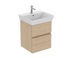Ideal Standard Finesse - Umyvadlová skříňka, 43x40x54 cm, 2 zásuvky, bílý dub E3405US