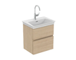 Ideal Standard Finesse - Umyvadlová skříňka, 50x38x55 cm, 2 zásuvky, bílý dub E3378US