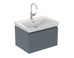 Ideal Standard Finesse - Umyvadlová skříňka, 60x44x38 cm, 1 zásuvka, Ribbed Matt ashblue E3382UQ