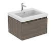 Ideal Standard Finesse - Umyvadlová skříňka, 60x51x37 cm, 1 zásuvka, Dark Elm E3391UR
