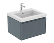 Ideal Standard Finesse - Umyvadlová skříňka, 60x51x37 cm, 1 zásuvka, Ribbed Matt ashblue E3391UQ