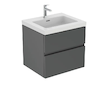 Ideal Standard Finesse - Umyvadlová skříňka, 60x51x55 cm, 2 zásuvky, matný antracit E3395Y2