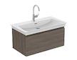 Ideal Standard Finesse - Umyvadlová skříňka, 80x44x38 cm, 1 zásuvka, Dark Elm E3383UR