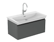 Ideal Standard Finesse - Umyvadlová skříňka, 80x44x38 cm, 1 zásuvka, matný antracit E3383Y2