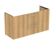 Ideal Standard i.Life A - Umyvadlová skříňka, 120x44x63 cm, 2 zásuvky, přírodní dub T5258NX