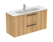 Ideal Standard i.Life A - Umyvadlová skříňka, 120x44x63 cm, 2 zásuvky, přírodní dub T5258NX