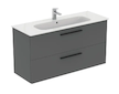 Ideal Standard i.Life A - Umyvadlová skříňka, 120x44x63 cm, 2 zásuvky, šedý matný křemen T5258NG