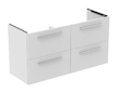 Ideal Standard i.Life A - Umyvadlová skříňka, 63x120x44 cm, 4 zásuvky, matná bílá T5513DU