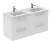 Ideal Standard i.Life A - Umyvadlová skříňka, 63x120x44 cm, 4 zásuvky, matná bílá T5513DU
