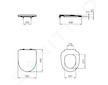 Ideal Standard i.Life A - WC sedátko UNI, softclose, bílá T467601
