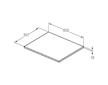 Ideal Standard i.Life B - Deska pod umyvadlo, 60x51 cm, matná béžová T5281NH