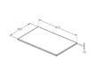 Ideal Standard i.Life B - Deska pod umyvadlo, 80x51 cm, matná písková T5282NF
