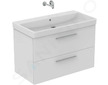 Ideal Standard i.Life B - Dvojumyvadlo 102x54 cm, s přepadem, bez otvoru pro baterii, bílá T684301