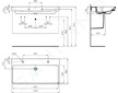 Ideal Standard i.Life B - Dvojumyvadlo 102x54 cm, s přepadem, s 2 otvory pro baterii, bílá T683101