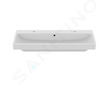Ideal Standard i.Life B - Dvojumyvadlo 102x54 cm, s přepadem, s 2 otvory pro baterii, bílá T683101