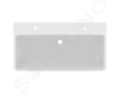 Ideal Standard i.Life B - Dvojumyvadlo 102x54 cm, s přepadem, s 2 otvory pro baterii, bílá T683101