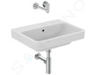 Ideal Standard i.Life B - Umyvadlo 55x44 cm, s přepadem, bez otvoru pro baterii, bílá T684601