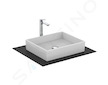 Ideal Standard i.Life B - Umyvadlo na desku 50x42 cm, bez přepadu, bez otvoru na baterii, bílá T573801