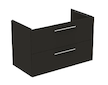 Ideal Standard i.Life B - Umyvadlová skříňka, 100x63x51 cm, 2 zásuvky, levá, matná uhlově šedá T5584NV
