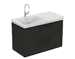 Ideal Standard i.Life B - Umyvadlová skříňka, 100x63x51 cm, 2 zásuvky, levá, matná uhlově šedá T5584NV