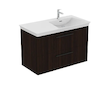 Ideal Standard i.Life B - Umyvadlová skříňka, 100x63x51 cm, 2 zásuvky, pravá, kávový dub T5585NW