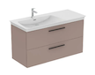 Ideal Standard i.Life B - Umyvadlová skříňka, 120x63x51 cm, 2 zásuvky, levá, matná béžová T5586NH