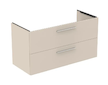 Ideal Standard i.Life B - Umyvadlová skříňka, 120x63x51 cm, 2 zásuvky, matná písková T5514NF