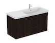 Ideal Standard i.Life B - Umyvadlová skříňka, 120x63x51 cm, 2 zásuvky, pravá, kávový dub T5587NW