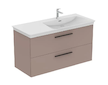 Ideal Standard i.Life B - Umyvadlová skříňka, 120x63x51 cm, 2 zásuvky, pravá, matná béžová T5587NH