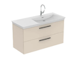 Ideal Standard i.Life B - Umyvadlová skříňka, 120x63x51 cm, 2 zásuvky, pravá, matná písková T5587NF